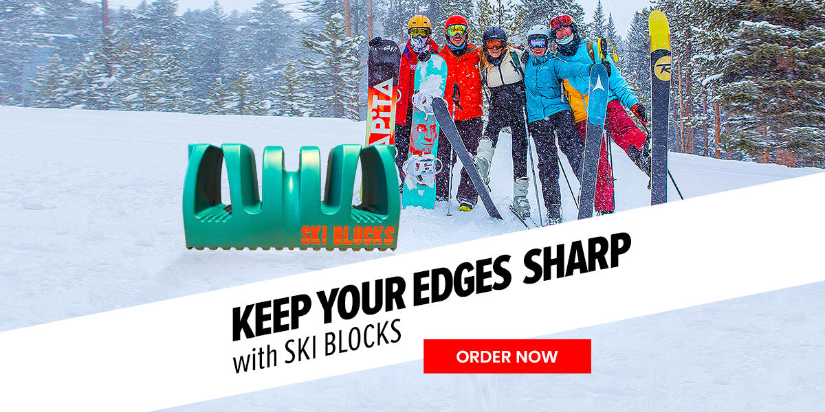SKI BLOCKS Banner Green