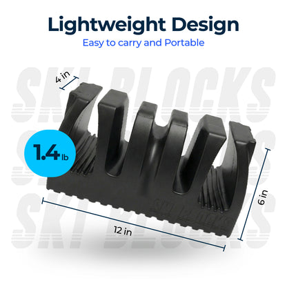 Magnetic SKI BLOCKS in use