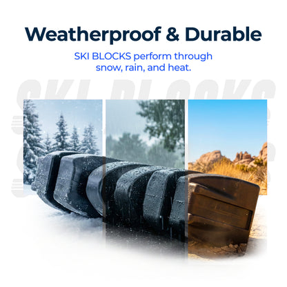 Magnetic SKI BLOCKS Pair