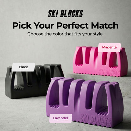 Magnetic SKI BLOCKS Pair