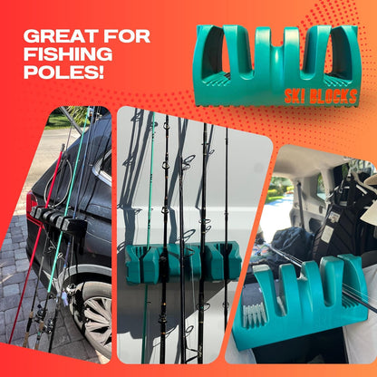 Magnetic SKI BLOCKS on a vehicle